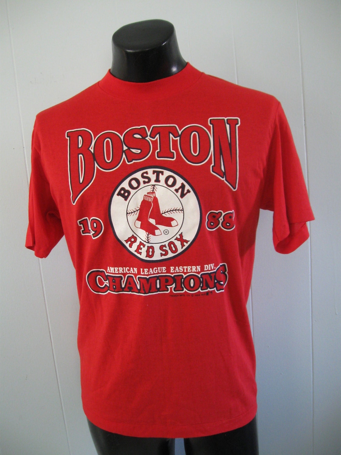 boston red sox t-shirt – 1988 boston red sox al champs vintage