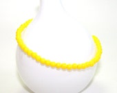 Simple Sunny Yellow Beaded Bracelet