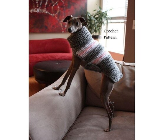 Doggie Sweater = free pattern, knitting, dog sweater, dog coat