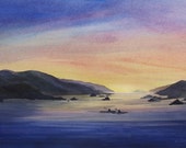 Sunset Kayakers by Deborah Olliff