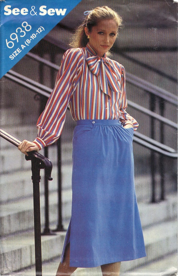 See and Sew by Butterick Sewing Pattern 6938, Size A (8-10-12), Woman's Skirt