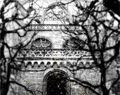 GREYSTONE gothic medieval stone castle artist signed black and white Switzerland Fine Art Travel Photography print 11x17