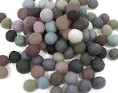 Felt Balls You choose the colors 100 count 20mm Felted balls by YUMMI