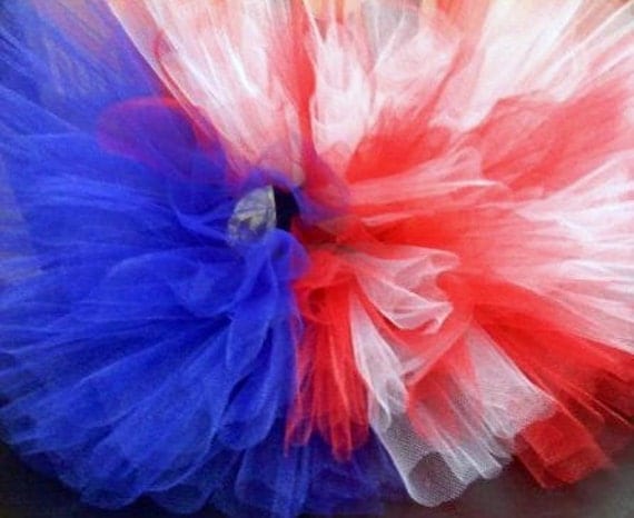 Fourth of July American Flag Tutu in Red, White, and Blue