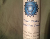 Throat Chakra Meditation Candle 1.5x7in blue, Reiki, wicca, metaphysical, pagan, magic by Brigid's Flame Candles - BrigidsFlameCandles