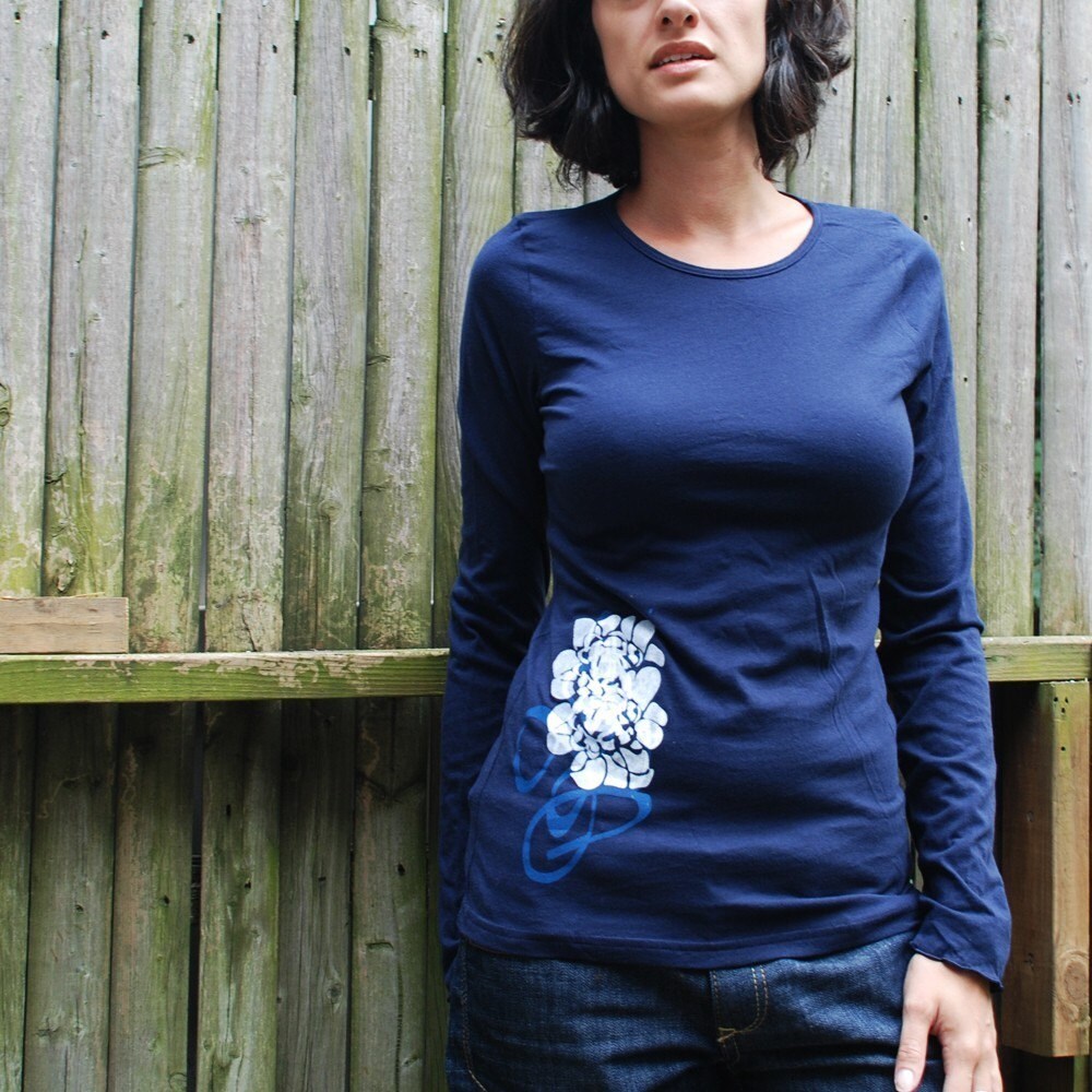 Long Sleeve Blue T-Shirt from Kimmchi