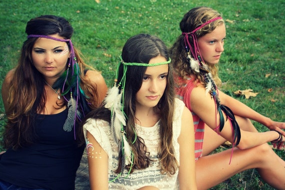 Neon Nights Festival Hippie headband