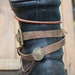 Well Worn Leather Boot Harness with Antique Conchos and Mixed Chain
