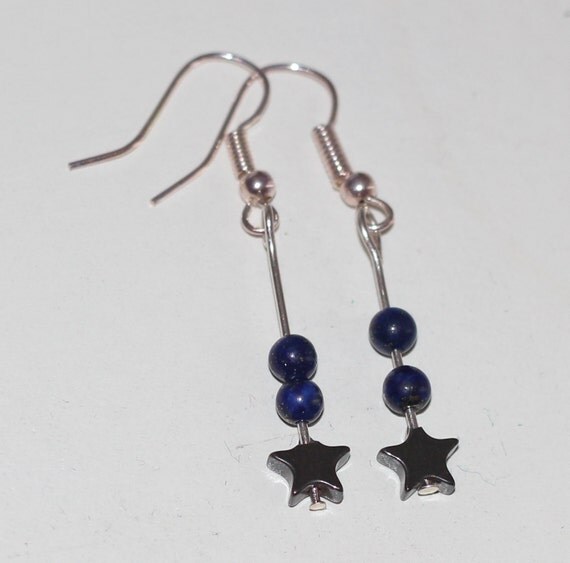 Lapis lazuli with haematite stars