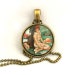 10% SALE Necklace Vintage Le Sourire France Girl 1930s Retro Gorgeous Copper Art Pendant Gift