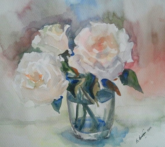 Three White Roses