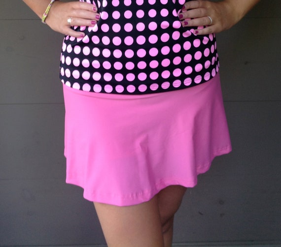 SALE Large Flattering Pink Tennis Skirt Running Skort