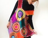 Women's Dress / Tunic - Retro Crochet Circles