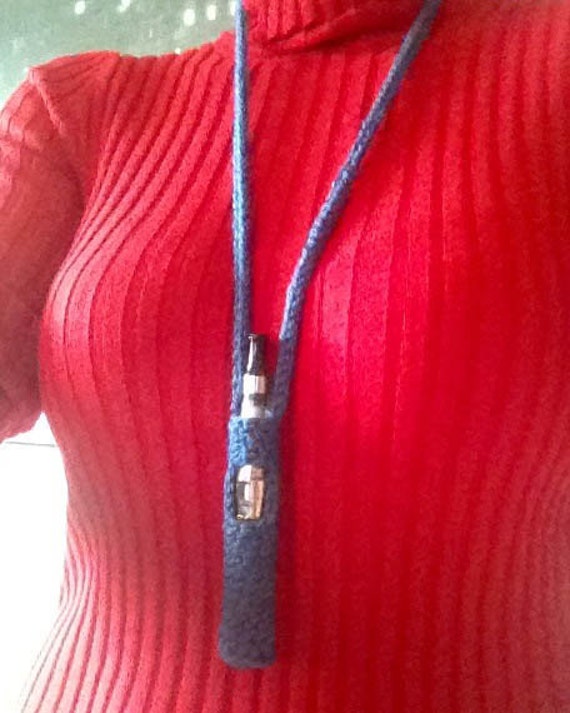Crochet ego ecig electronic cigarette vaporizer holder necklace SET OF