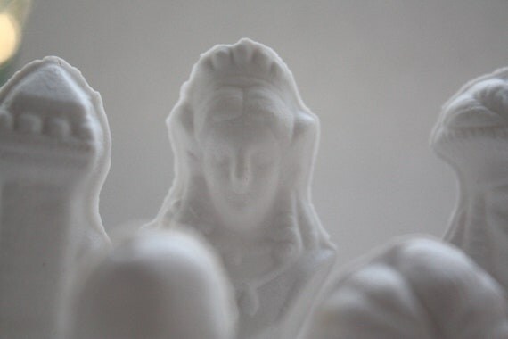 Chess piece  The Queen from English fine bone china by madebymanos