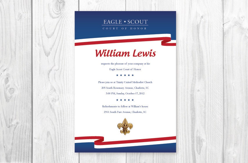 Free Eagle Scout Ceremony Invitations Template 5