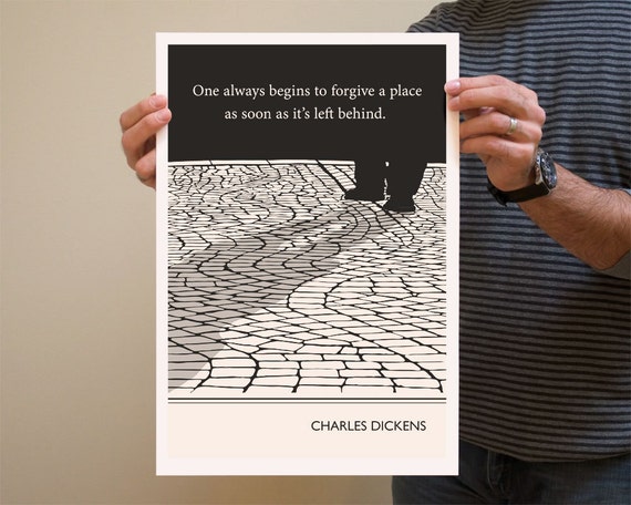 Original Illustration, Charles Dickens quotation