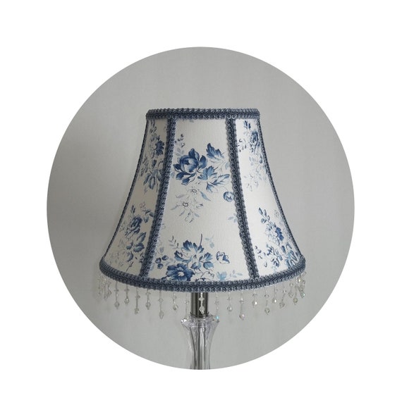 Shabby Chic Chambray Rose fabric - Lamp Shade by ToileChicBoutique