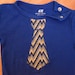 Blue Long Sleeve Tie Onsie 6 to 9 Month Baby Boy by norahsnook1