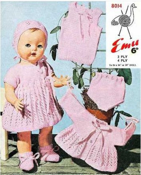 doll knitting patterns |