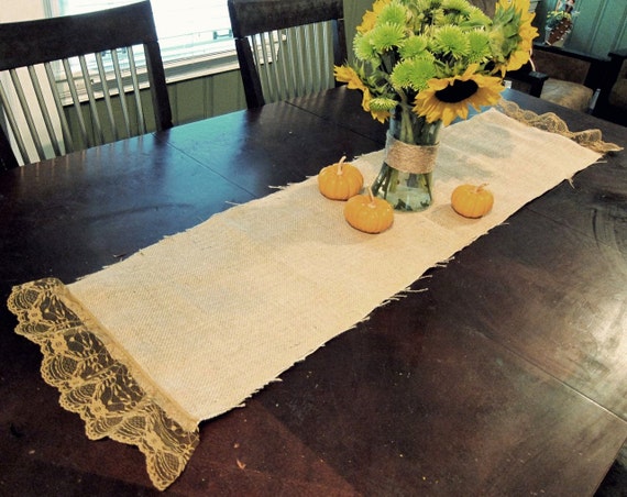 Burlap Table Runner