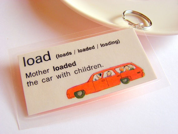 Load Key Chain  Mother Loaded the Car with Children by mimiandlucy