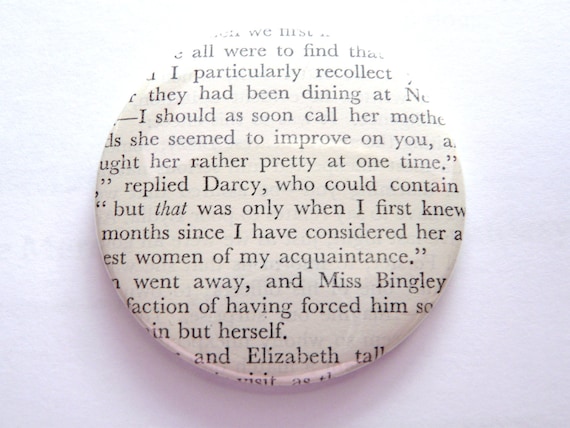 Elizabeth & Mr Darcy Pride and Prejudice Pocket Mirror by BohemiasLookingGlass