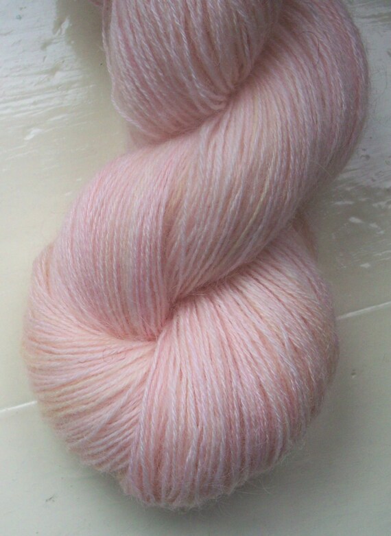 Hand painted yarn 100g angora laceweight soft by SpinningStreak