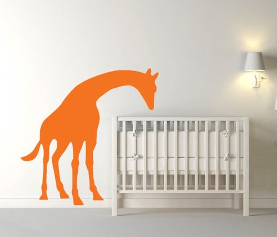 Wall Decal - Leaning Giraffe Wall Decal