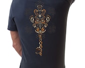 Om on key t-shirt for men