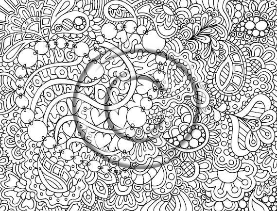 valentines abstract coloring pages - photo #16