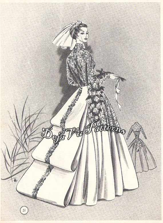 Vintage 1950s Lutterloh Supplement No. 69 Women's Patterns Swimwear, Bridal and More