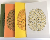 Field Notebook - Blank Notes - Jotter - Brain on Brain Damask