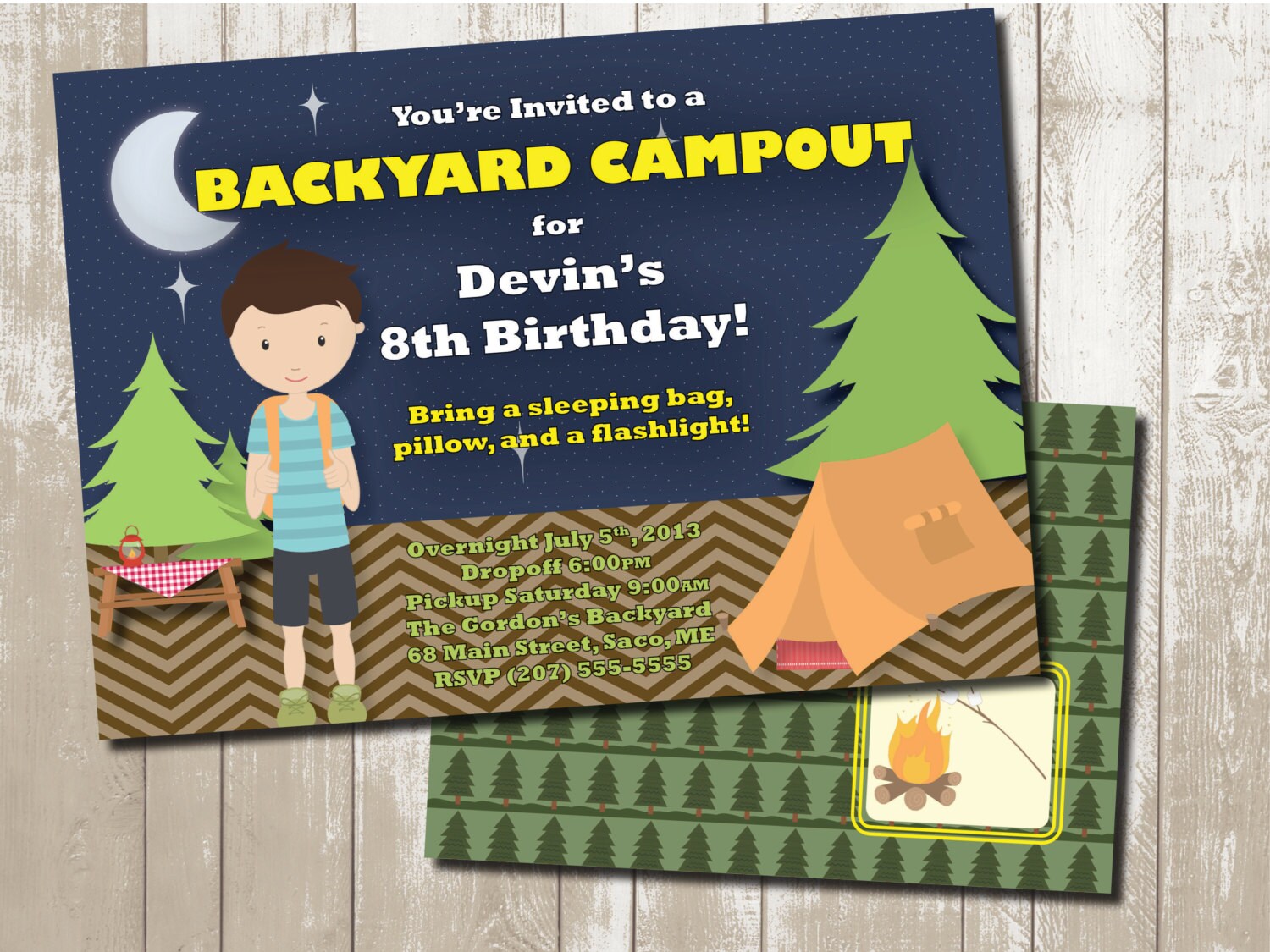 Jamboree Design Having A Camping Themed Birthday Party