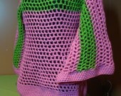 Crochet Pullover - AKA Sorority Colors - Custom Colors Available