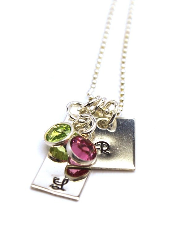 Gorgeous Mommy Jewelry is Personalized with Kids Initials and Birthstones