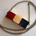 Painted Wooden Block Bar Necklace