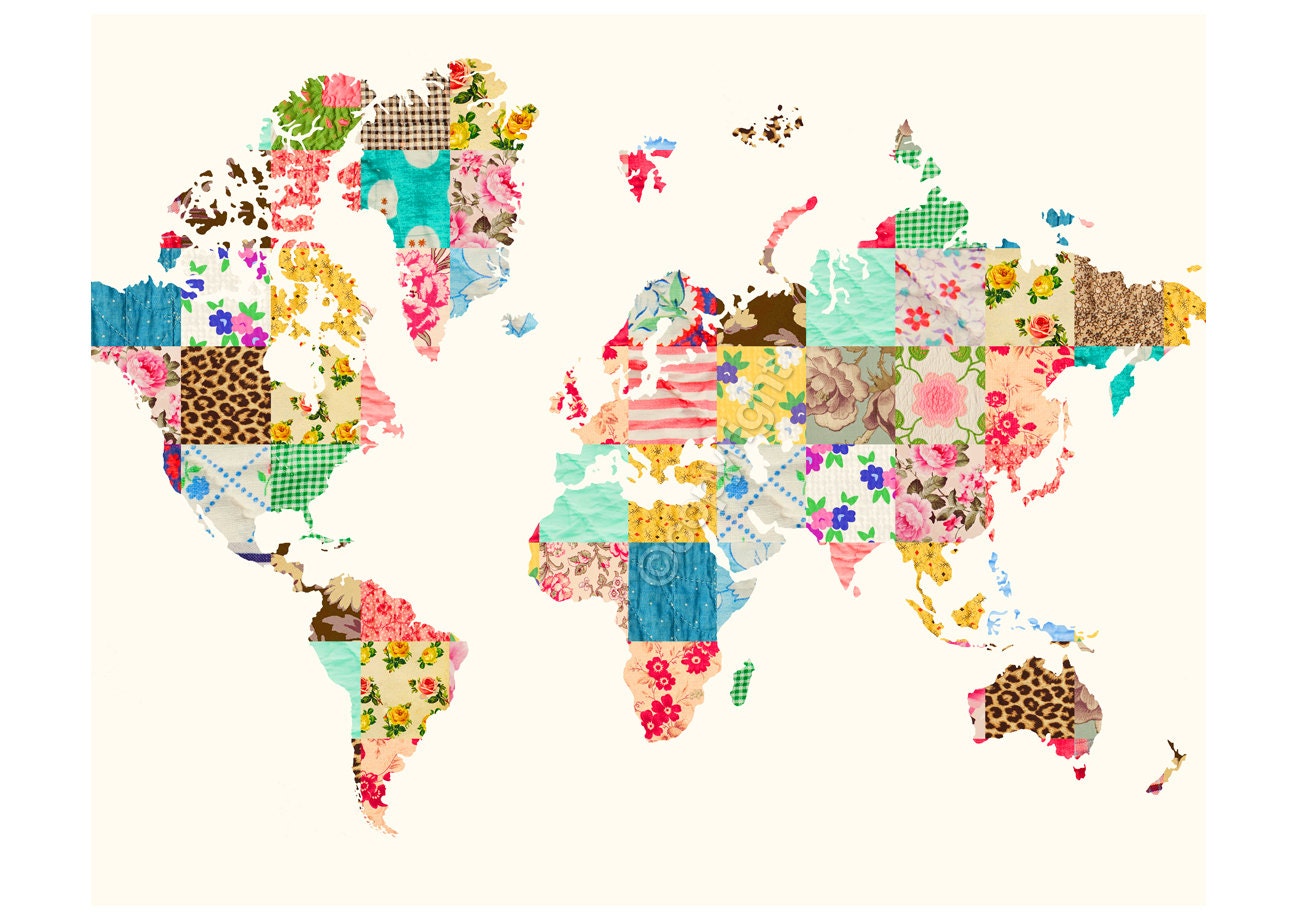 Карта мира креативная