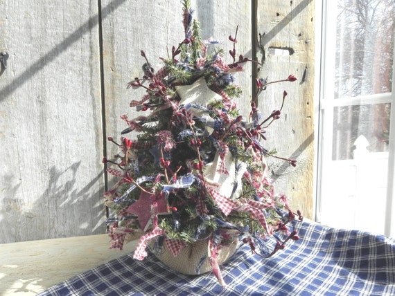 Primitive Patriotic 15 Kitchen Tree with by cookiedoughcreations