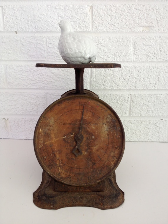 Rusty Antique Kitchen Scale - Columbian Family Scale