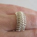 Two Ringy Dingy Ring Chainmaille Sterling Silver Plated