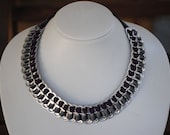Soda Can Tab Necklace - Upcycled an eco friendly - Violet an Grey