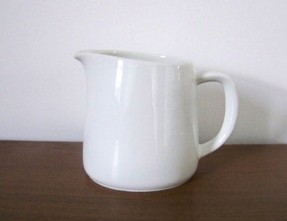 Vintage White Porcelain Pitcher