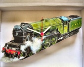 Flying Scotsman Steam Train Wall Clock