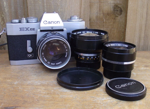 Canon EX EE SLR Vintage Film Camera