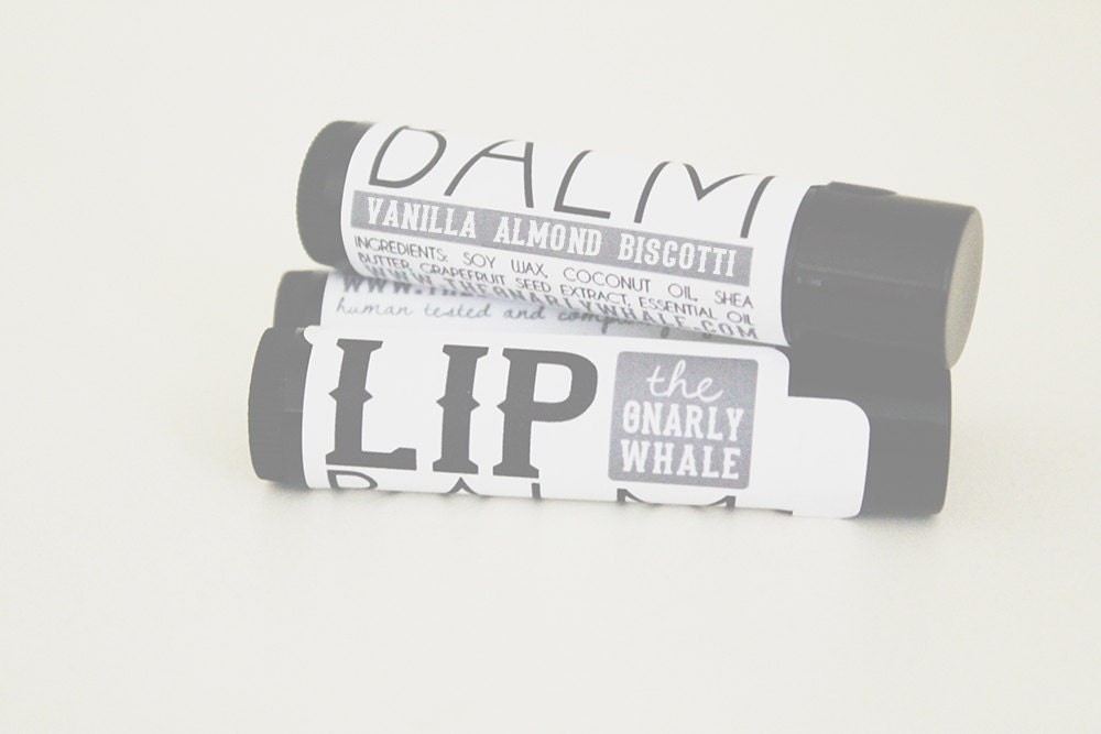 vanilla almond biscotti lip balm from the gnarly whale