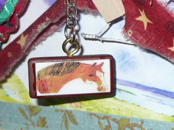 Original Artwork Horse Keychain