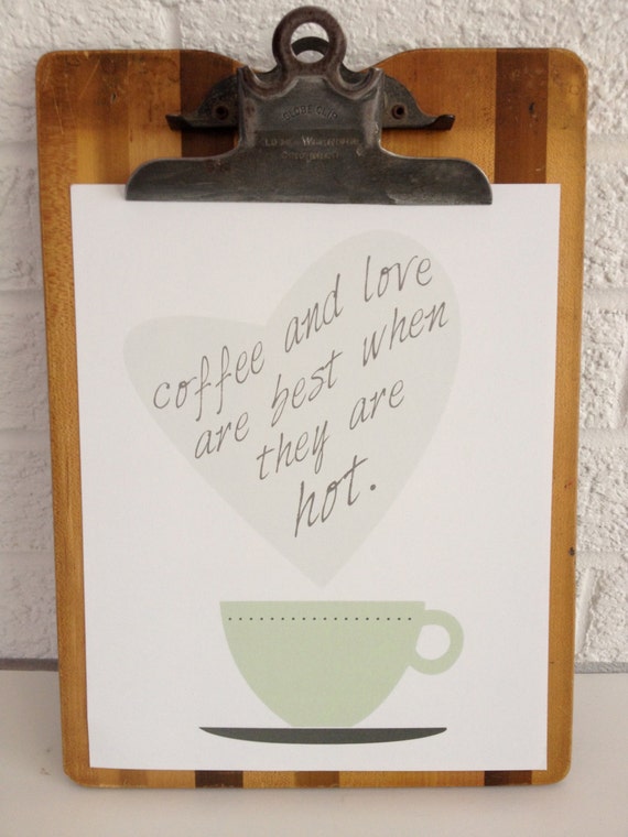 Coffee and Love - Art Print