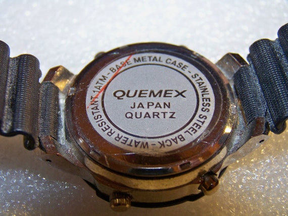 Vintage QUEMEX SPECIAL LCD Multi Function Flashing Indiglo Chrono ...