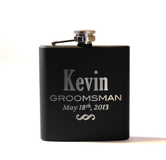 2 Flasks, Groomsmen Flasks, Personalized Groomsmen Gifts, Engraved Stainless Steel Flasks, Best Man Gift, 2 Flasks